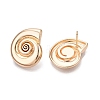 Brass Earring for Women EJEW-M259-01B-G-2