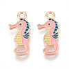 Marine Animals Alloy Enamel Pendants ENAM-T022-34C-1