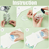 CRASPIRE 2 Sheets 2 Styles Custom PVC Plastic Clear Stamps DIY-CP0010-02-6