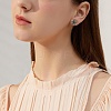 1 Pair Starfish Brass Micro Pave Clear Cubic Zirconia Studs Earrings EJEW-SZ0002-08EB-7