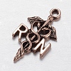 Tibetan Style Alloy Pendants TIBE-R313-039R-2