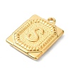 Ion Plating(IP) 304 Stainless Steel Pendants STAS-U033-01G-S-2