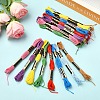 6Bundles Polyester Embroidery Floss OCOR-YW0001-25A-4
