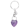 Natural Amethyst Keychain PW-WGCB953-07-1