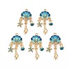 Alloy Enamel Pendants ENAM-S126-118B-NR-1
