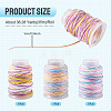3 Rolls 3 Colors Segment Dyed Macrame Cotton Cord OCOR-TA0004-20A-3