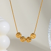 304 Stainless Steel Love Letter Pendant Necklaces for Women HR7701-1-1