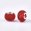 Resin Rhinestone European Beads RPDL-T002-03F-2