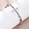 201 Stainless Steel Link Chain Bracelets BJEW-A032-01GP-02-4