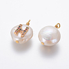 Natural Cultured Freshwater Pearl Pendants PEAR-L027-01H-2
