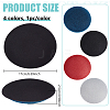 4Pcs 4 Colors EVA Cloth Round Fascinator Hat Base for Millinery Magic FIND-BC0014-33-2