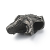 Dinosaur Head Shaped Brass Beads FIND-WH0143-86B-2