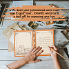 Wooden Commemorative Cards Book WOOD-WH0045-05-6