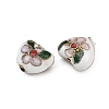 Handmade Cloisonne Beads X-CLB052Y-1-2
