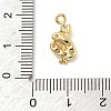 Brass Micro Pave Cubic Zirconia Pendants KK-I380-19G-3