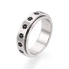 201 Stainless Steel Rotating Fidget Band Ring MATO-PW0001-059D-04-1