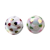 UV Plating Opaque Acrylic Beads OACR-H054-04-2