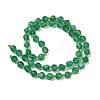 Natural Green Onyx Agate(Dyed & Heated) Beads Strands G-K387-A05-01-4