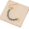 Natural Apatite Beads Necklaces & Bracelets & Earrings Set WG83612-01-2