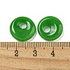 Natural Malaysia Jade Donut/Pi Disc Charms X-G-G142-02J-3