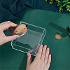 Square Transparent Acrylic Jewelry Packing Boxes with Lid CON-WH0085-169-3
