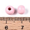 Spray Painted Round Natural Schima Wood Beads WOOD-A018-6mm-05-3