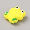 Frog Food Grade Eco-Friendly Silicone Focal Beads LS-SIL-WH0006-29B-2