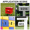 Number 0~9 PET Self-Adhesive Reflective Mailbox Stickers DIY-WH20010-26B-02-4