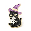 Magic Cat with Skull Enamel Pin JEWB-B006-06A-1