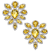 2Pcs Glass Rhinestone Cabochons RGLA-FG0001-28S-05-1