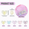 100Pcs 5 Colors Transparent Acrylic Beads TACR-TA0001-73-4