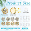 8Pcs 2 Colors Brass Rhinestone Cufflinks KK-ME0003-83-2