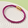 304 Stainless Steel with Polyester Metallic Cord Bracelets for Women BJEW-Z145-01G-29-3