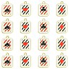 16Pcs 4 Styles Alloy Enamel Pendants ENAM-FS0001-69-1