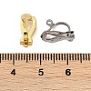 SUNNYCLUE 40Pcs 2 Colors 304 Stainless Steel Clip-on Earring Findings STAS-SC0004-26-4