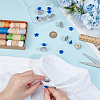 10Pcs Alloy Glass Rhinestone Brooches AJEW-PH01687-3