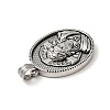 Tibetan Style 304 Stainless Steel Pendants STAS-G275-09AS-3
