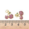 Brass Micro Pave Cubic Zirconia Pendants KK-L243-02G-02-3
