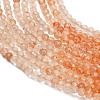 Gradient Color Natural Sunstone Beads Strands GG-CBA1668-A01-2mm-4