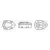 Preciosa® MAXIMA Crystal Sew-On Cups LS-Y-PRC-SD14-00030-235-G-5