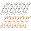  32Pcs 2 Styles Zinc Alloy Lobster Claw Clasps FIND-NB0003-04-1