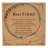 Elegant Natural Gemstone & Glass Seed Round Beads Braided Beaded Bracelets for Women HW1161-9-1