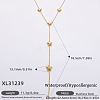 316L Surgical Stainless Steel Y Tassel Necklaces for Women FS-WGE9B28-12-1