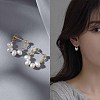 Pearl Clip-on Earrings Tassel Earrings Vintage Ear Cuff Luxury Retro Jewelry YG6221-5-1