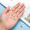 280Pcs Iron Ribbon Crimp Ends IFIN-CP0002-97G-4