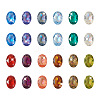 Cheriswelry 120Pcs 12 Colors Transparent Pointed Back Resin Rhinestone Cabochons KY-CW0001-01-3