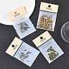 SHEGRACE Brass Pave Clear Cubic Zirconia Flat Round Connector Charms XGRQ3D158-499P-6