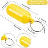  4Pcs 2 Colors ABS Plastic Floating Keychain KEYC-NB0001-14-5