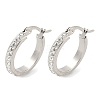 304 Stainless Steel Hoop Earrings EJEW-N0031-11P-4