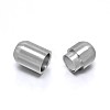 Barrel 304 Stainless Steel Magnetic Clasps STAS-D059-18D-2